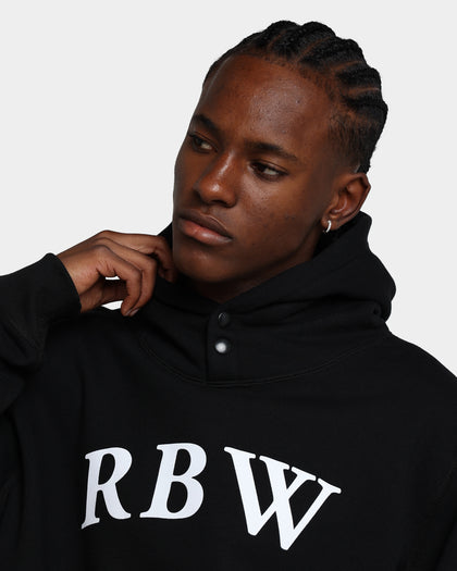 Raised By Wolves Initialism Snap Hoodie Black