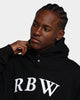Raised By Wolves Initialism Snap Hoodie Black