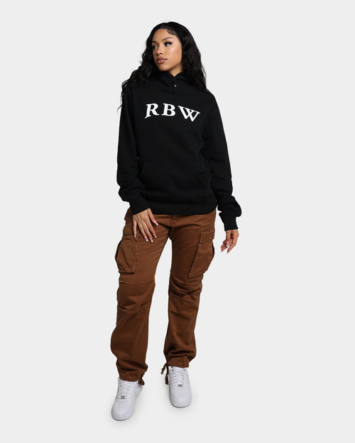 Raised By Wolves Initialism Snap Hoodie Black