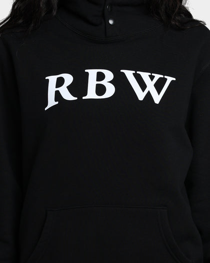 Raised By Wolves Initialism Snap Hoodie Black