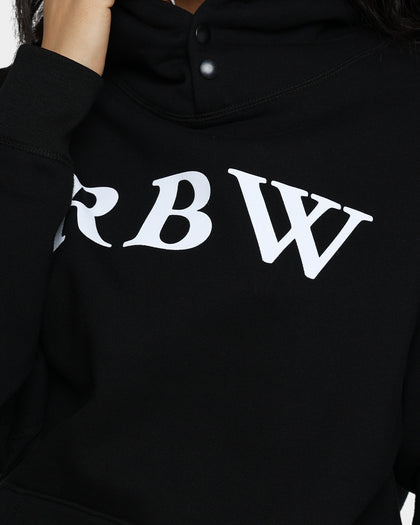 Raised By Wolves Initialism Snap Hoodie Black