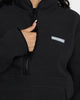Raised By Wolves Sherpa Fleece Half-Zip Jumper Black
