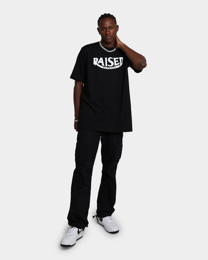 Raised By Wolves Typewriter T-Shirt Black