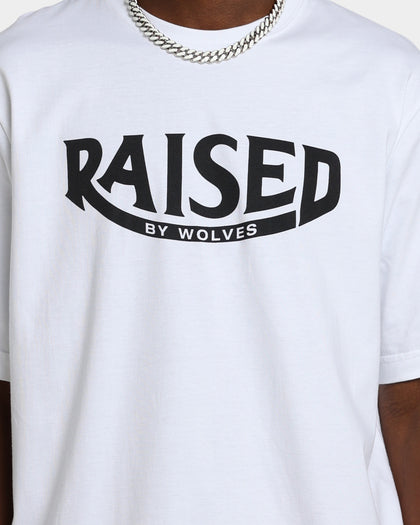 Raised By Wolves Typewriter T-Shirt White