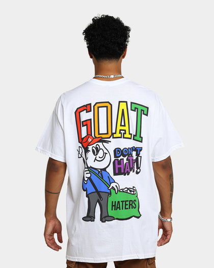 Goat Crew Don't H8 T-Shirt Off White