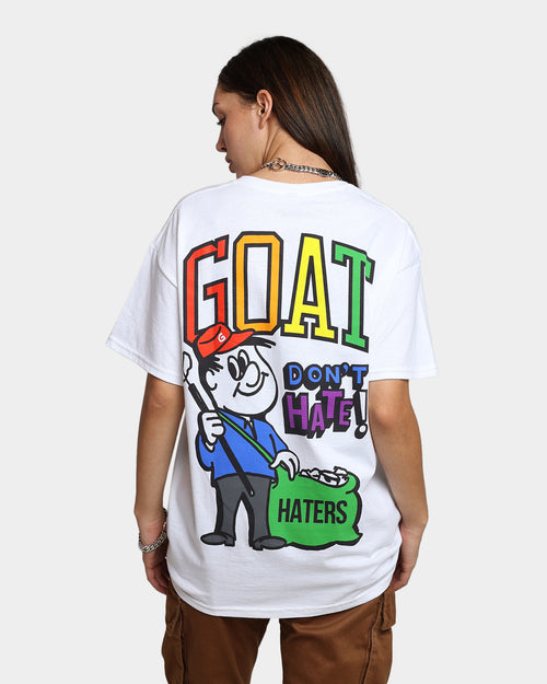 Goat Crew Don't H8 T-Shirt Off White