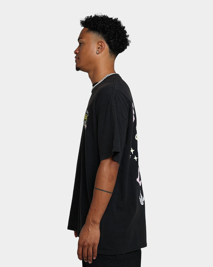 Goat Crew Free Love T-Shirt Off Black