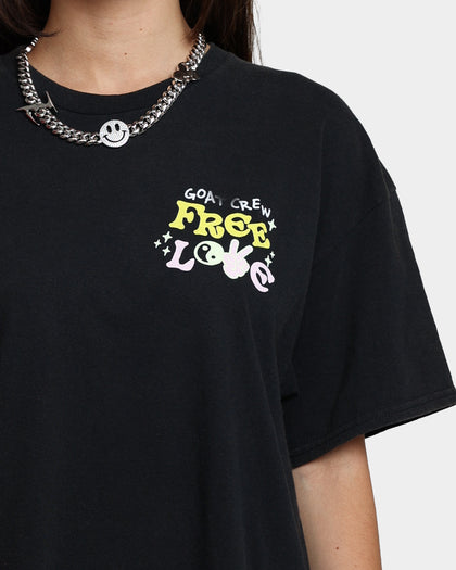 Goat Crew Free Love T-Shirt Off Black