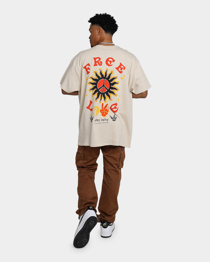 Goat Crew Free Love T-Shirt Stone