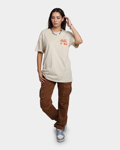 Goat Crew Free Love T-Shirt Stone