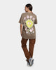 Goat Crew Free Love T-Shirt Brown
