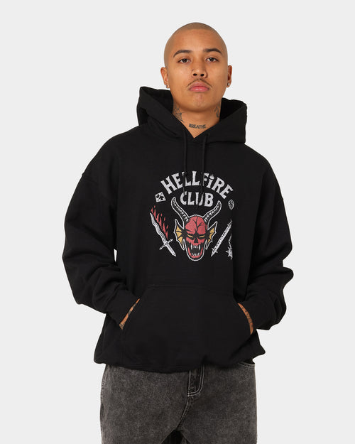 Goat Crew Goat Crew X Stranger Things Hellfire Hoodie Black