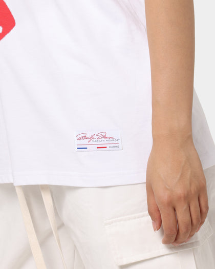 Carré X Marilyn Monroe Red Lips T-Shirt White