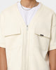 Carré Home Base Zip Up T-Shirt Off White