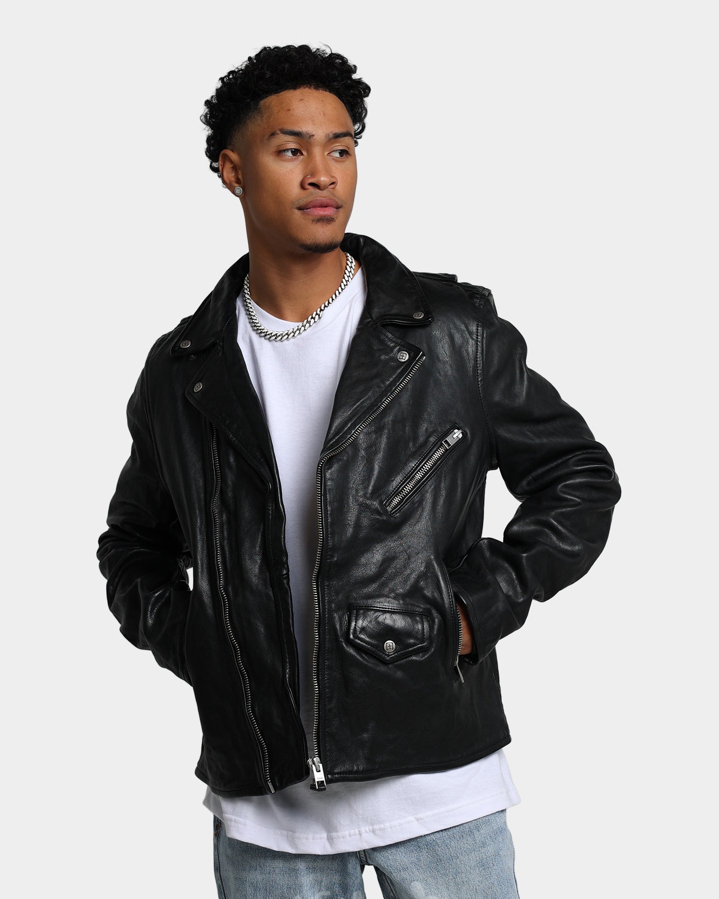 Ksubi Capitol Leather Jacket Black | Culture Kings US