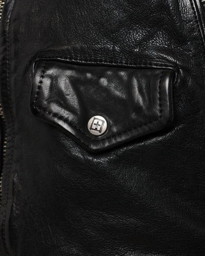 Ksubi Capitol Leather Jacket Black