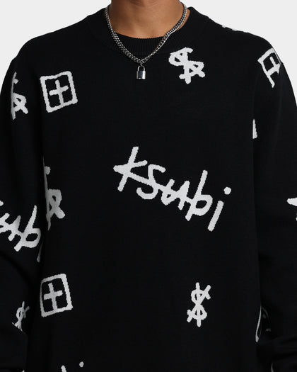 Ksubi Kash Box Knit Sweater Black