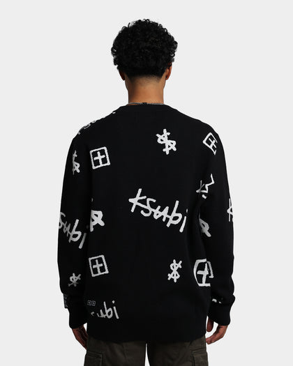 Ksubi Kash Box Knit Sweater Black