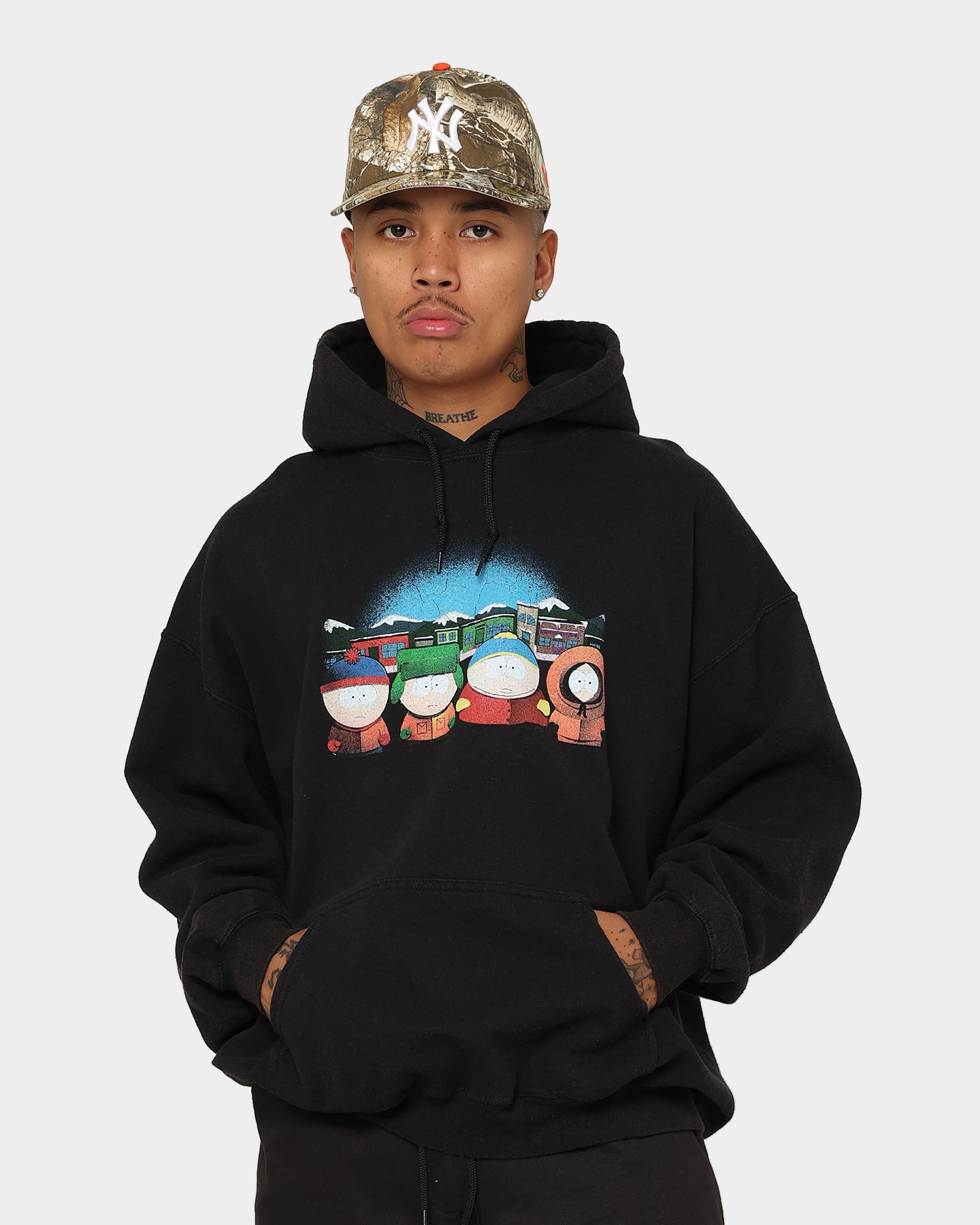 Goat Crew X South Park Group Vintage Hoodie Black Wash | Culture