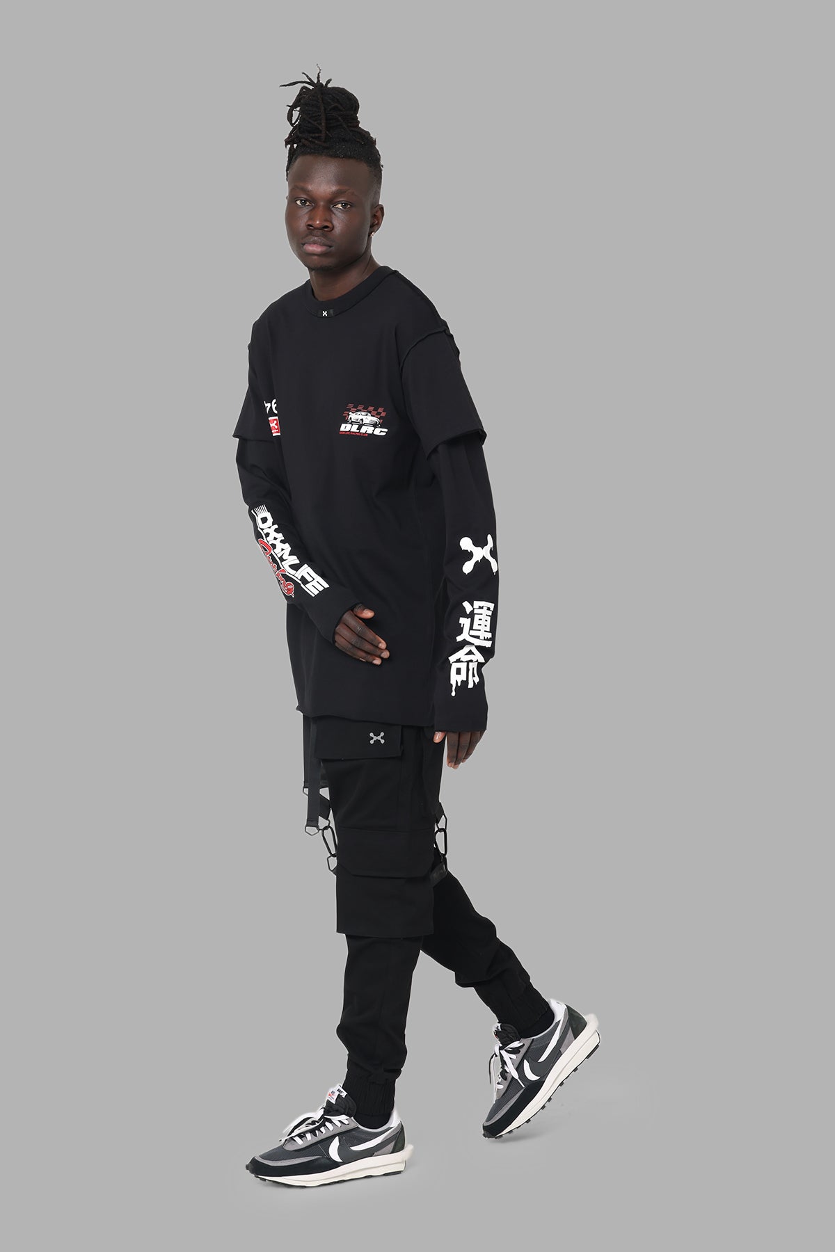 DXXMLife L-5 DXXM Racing Long Sleeve T-Shirt Black | Culture Kings US