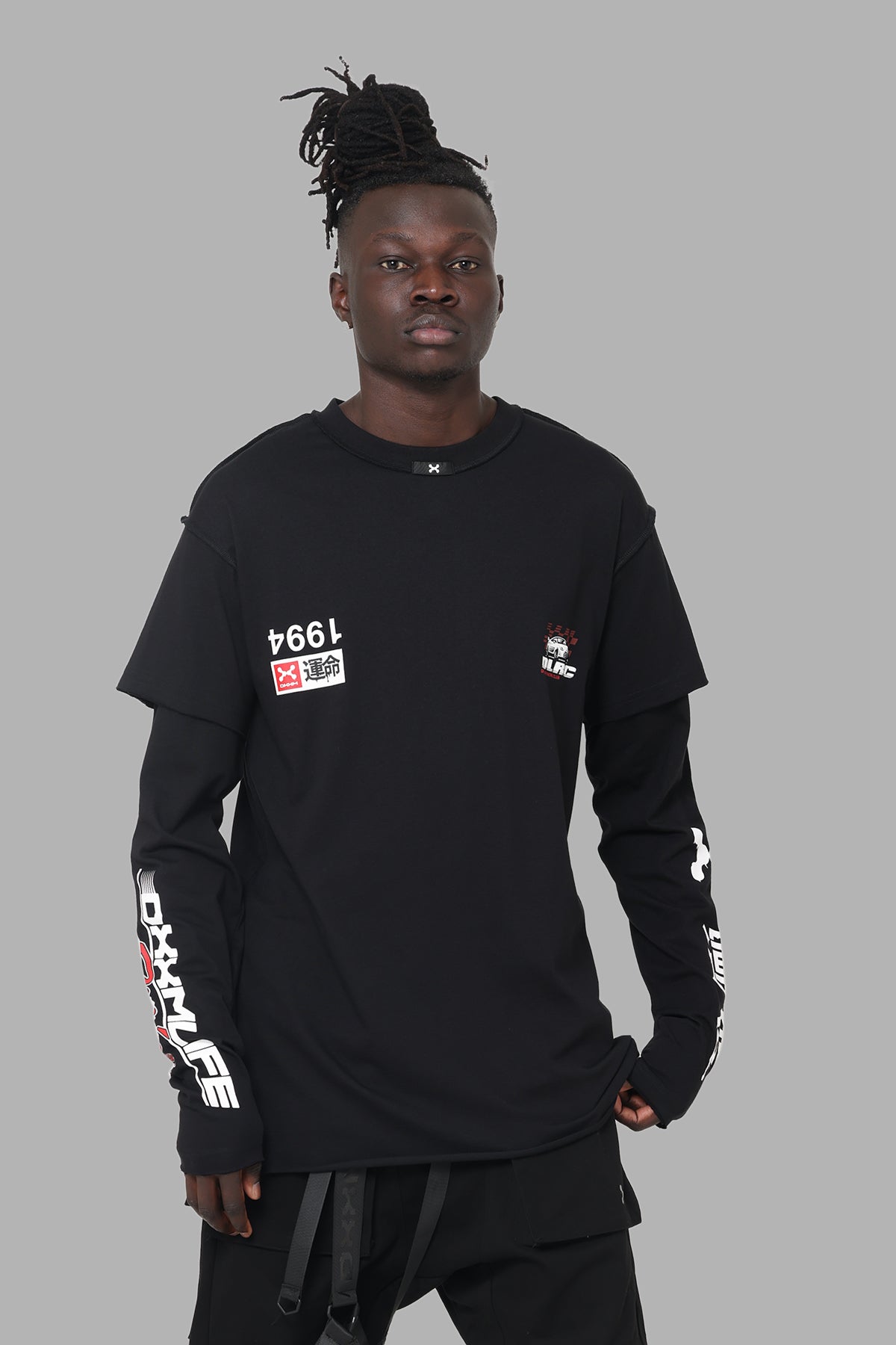 DXXMLife L-5 DXXM Racing Long Sleeve T-Shirt Black | Culture Kings US