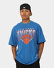 Mitchell & Ness New York Knicks Metallic Shadow T-Shirt Faded Blue