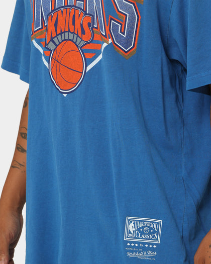 Mitchell & Ness New York Knicks Metallic Shadow T-Shirt Faded Blue