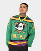 Majestic Athletic Anaheim Ducks 30 Throwback Mighty Ducks Jersey Green