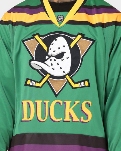 Majestic Athletic Anaheim Ducks 30 Throwback Mighty Ducks Jersey Green