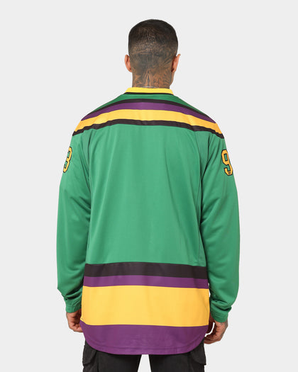 Majestic Athletic Anaheim Ducks 30 Throwback Mighty Ducks Jersey Green