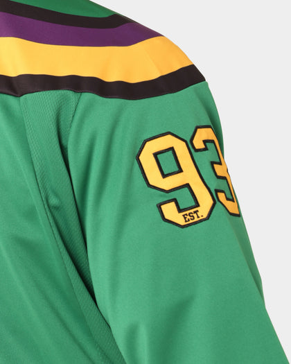 Majestic Athletic Anaheim Ducks 30 Throwback Mighty Ducks Jersey Green