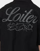 Loiter Patchwork Button Up Shirt Black