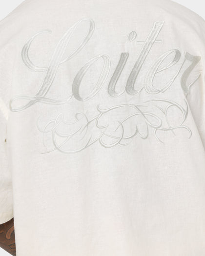 Loiter Patchwork Button Up Ecru