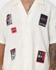 Loiter Patchwork Button Up Ecru