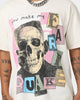 Goat Crew Earfquake Skull T-Shirt Off White