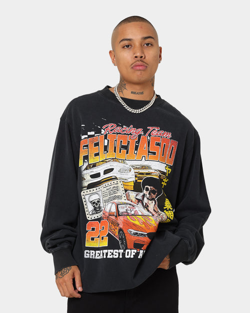 Goat Crew Team Felicia Vintage Crewneck Black Wash