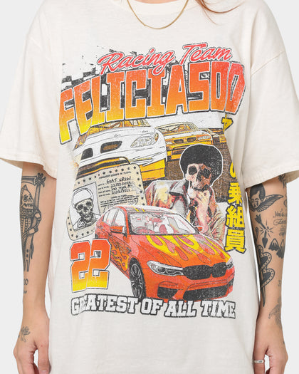 Goat Crew Team Felicia Vintage T-Shirt Off White