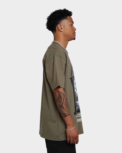 Rats Get Fat The Rain T-Shirt Military Green