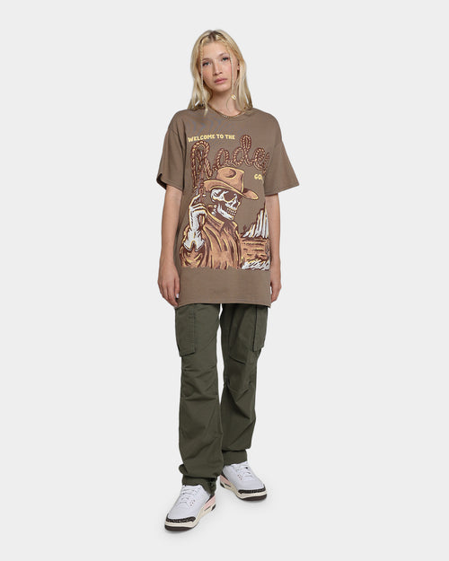 Goat Crew Welcome To The Rodeo T-Shirt Brown