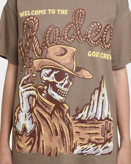 Goat Crew Welcome To The Rodeo T-Shirt Brown
