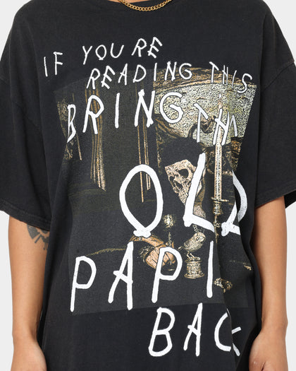 Goat Crew If You're Reading This Vintage T-Shirt Washed Black