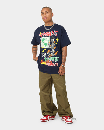 Goat Crew Protect Our Earth T-Shirt Navy