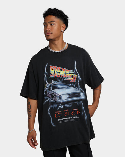 American Thrift X Back To The Future Back To The Future 2 Vintage T-Shirt Washed Black