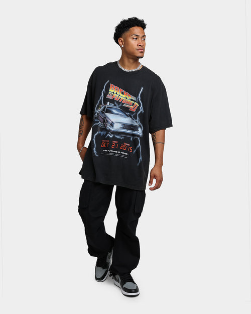American Thrift X Back To The Future Back To The Future 2 Vintage T-Shirt Washed Black