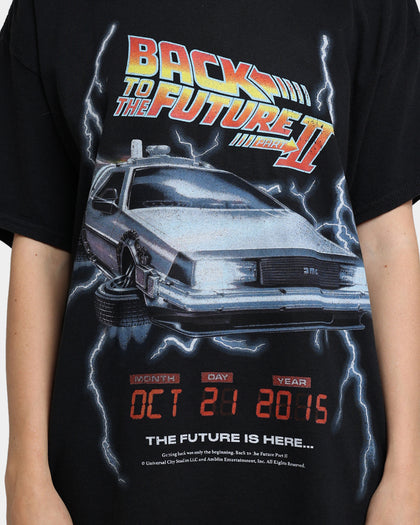 American Thrift X Back To The Future Back To The Future 2 Vintage T-Shirt Washed Black