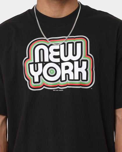 New Era New York Yankees Retro Outline Logo T-Shirt Black