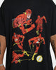 Goat Crew X The Flash Flash Multiply Vintage T-Shirt Washed Black