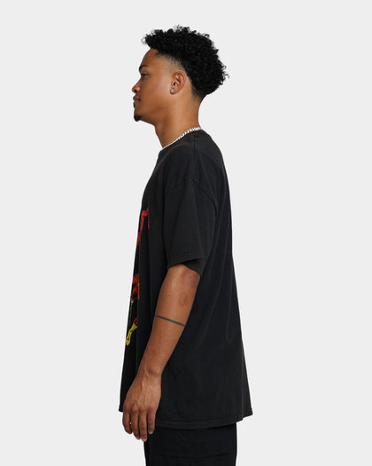 Goat Crew X The Flash Flash Multiply Vintage T-Shirt Washed Black