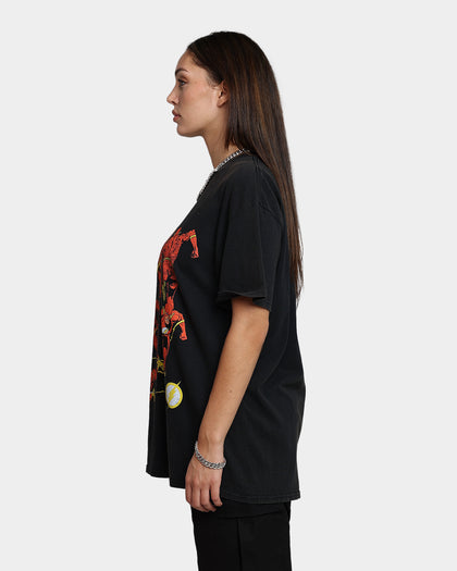 Goat Crew X The Flash Flash Multiply Vintage T-Shirt Washed Black