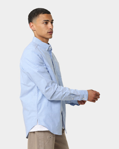 Carre Team Paris Long Sleeve Button Up Shirt Light Blue